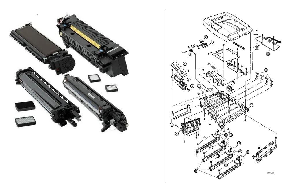 Yazıcılarınızın performansını ve ömrünü artırmak için orijinal yedek parçaları profesyonel şekilde sağlıyoruz.